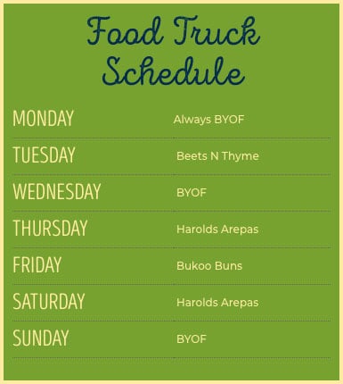 Food Truck Schedule at WayWard Owl