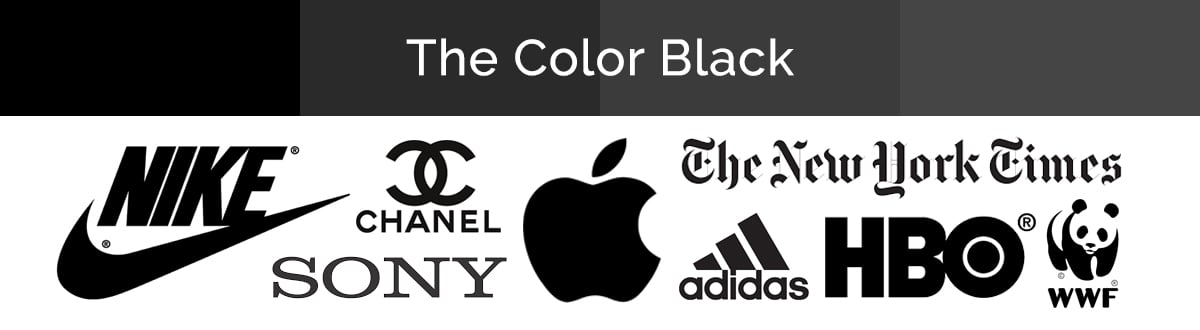 Compilation of black logos